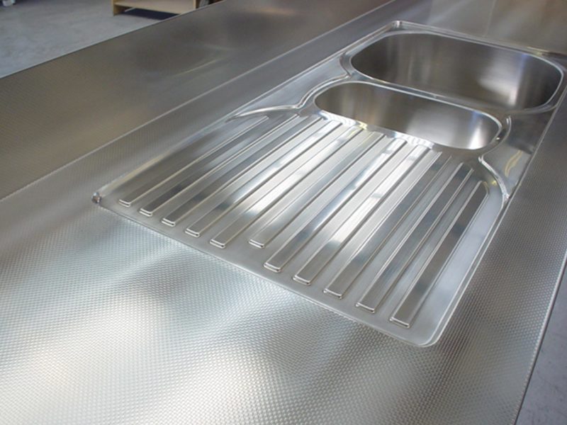 Stainless Steel Benches and Tops Sharp Edge
