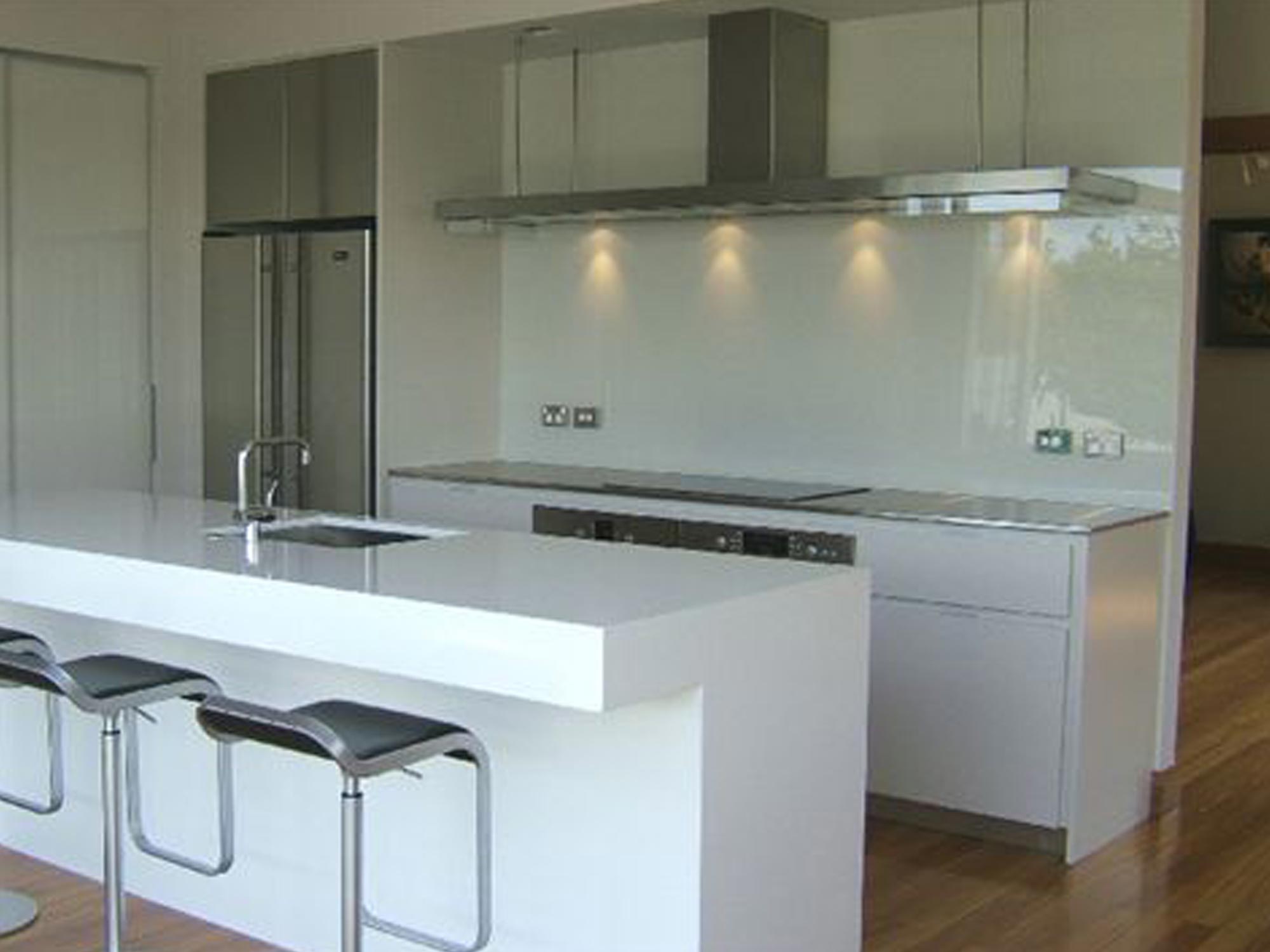 architectural range hoods domestic white kitchen bench